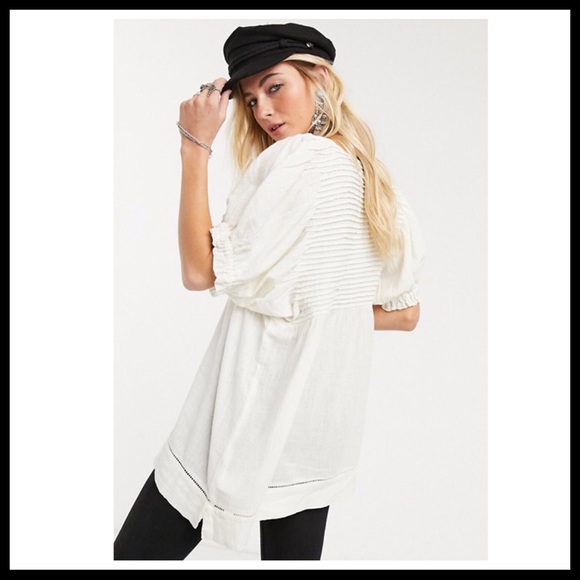 FREE PEOPLE BOHO TUNIC SUMMER MINI DRESS A2C - Picture 2 of 15